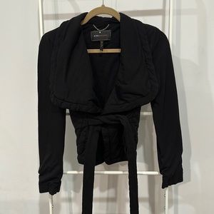 BCBGMAXAZRIA Cropped Pillow Jacket - Size XS - Black